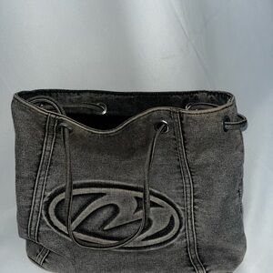 SHEIN Black Denim Tote Bag